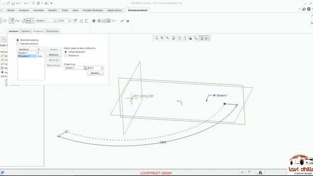 ROTATIONAL BLEND FULLY EXPLAINED CREO 3.0 смотреть онлайн