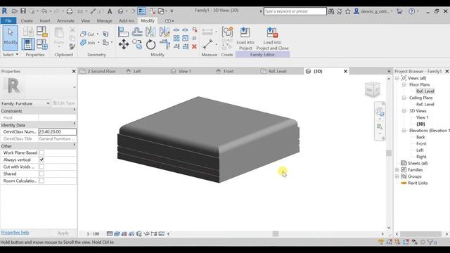 #57 Revit Family Bed Design смотреть онлайн