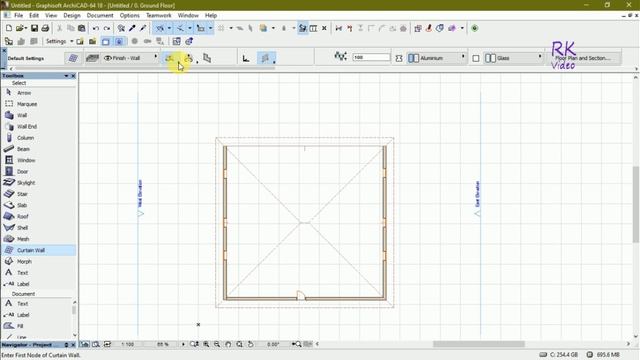 #Archicad #begineer #Tutorial - Basic Tutorial of straight curtain wall смотреть онлайн