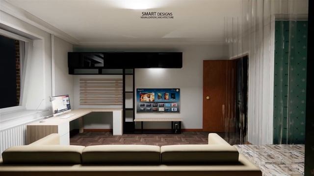 SMALL ROOM ANIMATION|SKETCHUP|TWINMOTION|WONDERSHARE смотреть онлайн