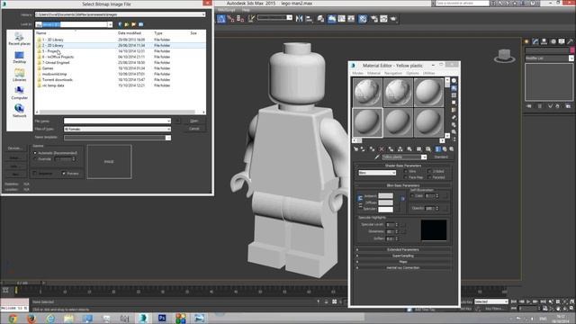 3ds max modeling - LEGO MAN Part3 смотреть онлайн