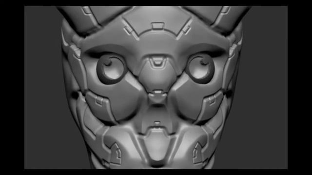 Zbrush Cyborg Head Timelapse смотреть онлайн