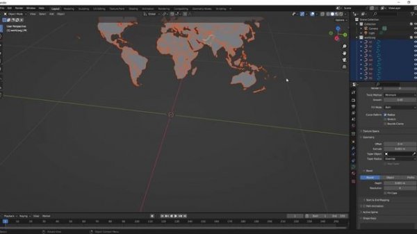 World Map 3D in Blender | #blender #3d #animation #3danimation #svg #pakistan #blendertutorial