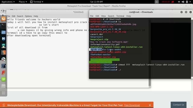 how to install metasploit pro crack in kali linux 100% working смотреть онлайн