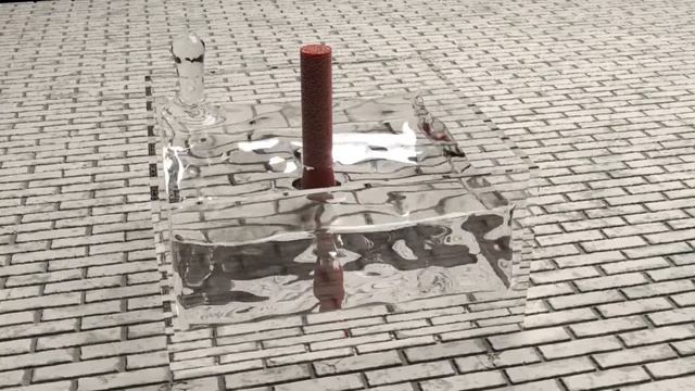 3DS Max Fluids - Water filling glass container смотреть онлайн
