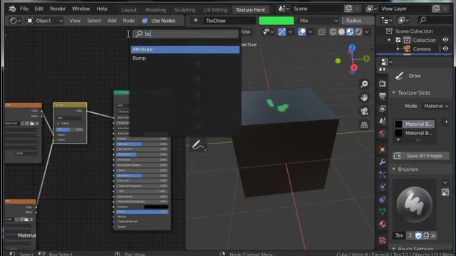 Texture Painting with Stencil & Mask |texture painting blender 2.8 | смотреть онлайн