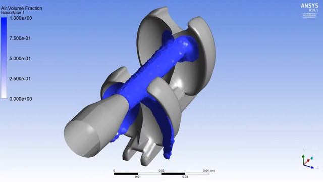 Pelton Turbine Bucket CFD смотреть онлайн
