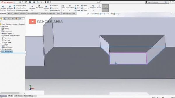 Solidworks Tutorial 1 | CAD CAM Tutorial | Solidworks Tutorial | CAD CAM Adda | Solidworks 2020