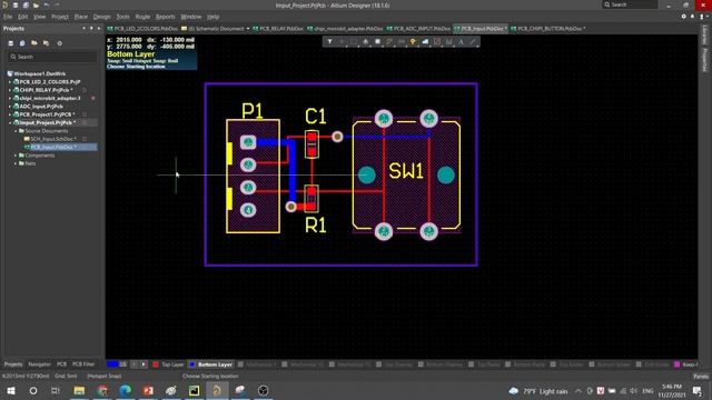 [Altium Designer] Nút nhấn đơn - Sơ đồ Layout (PCB) смотреть онлайн