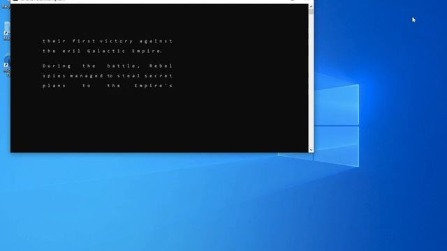 Star Wars ASCII Movie Windows Command Prompt смотреть онлайн