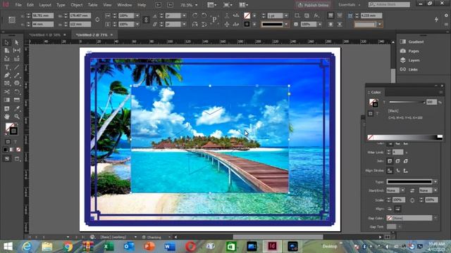 Adobe InDesign Tutorial | Using the Frame Tools and Shape tool with Images | Teeno Creative Studio смотреть онлайн