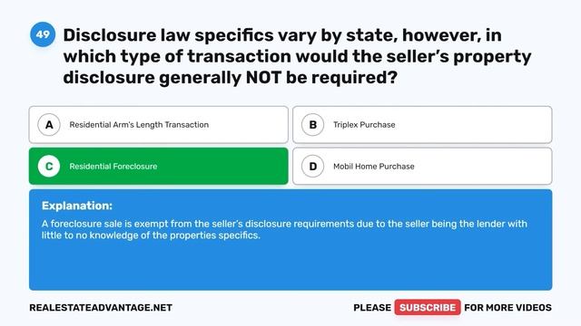 New Jersey Real Estate Exam 2024 (100 Questions with Explained Answers) смотреть онлайн