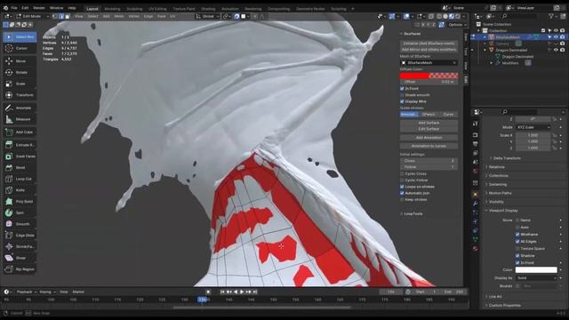 Retopologizing a Dragon in Blender Pt. 2 смотреть онлайн