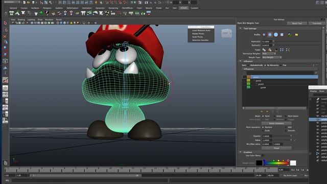 Thomas Tucker Maya simple rigging of Mario character смотреть онлайн