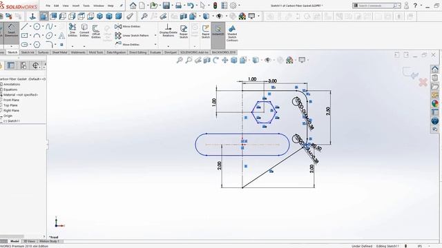 SolidWorks 2021 Tutorial for Beginners #1 | Carbon Fiber Gasket in SolidWorks-آموزش سالیدورکس смотреть онлайн