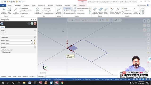 How to Start Mastercam 2021 Day-1 | How to create First Cnc programme In Mastercam & How to Install смотреть онлайн
