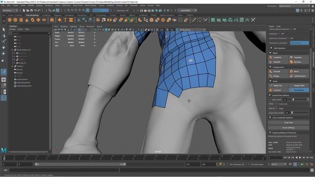 3D Creature Modeling for Games with Maya and ZBrush - Lesson 3 / 22 смотреть онлайн