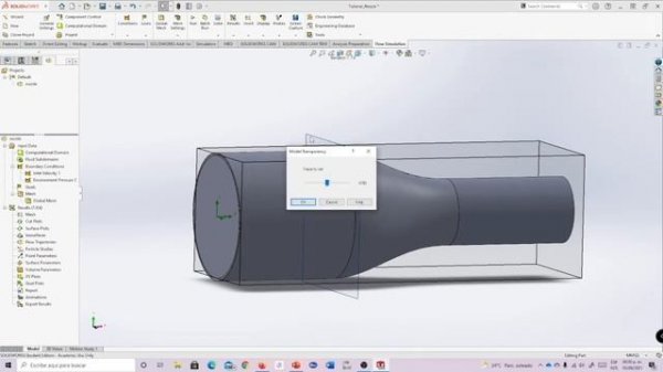SolidWorks Flow Simulation Tutorial: Nozzle