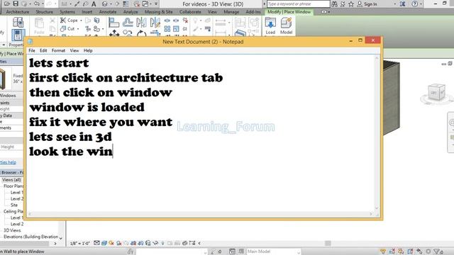 How to add windows in revit смотреть онлайн