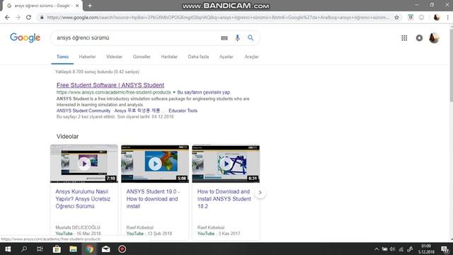 ANSYS ÖĞRENCİ SÜRÜMÜ NASIL YÜKLENİR смотреть онлайн