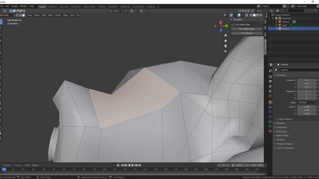 [Blender Addon] Turn Hidden Edge смотреть онлайн