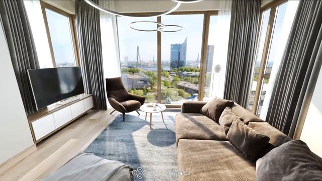 Apartments 360˚ VR Panorama View / 3Ds Max смотреть онлайн
