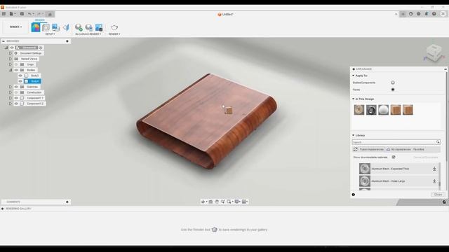 Getting Started with RENDERING in Fusion 360 Part 1 - Beginners Start Here! смотреть онлайн