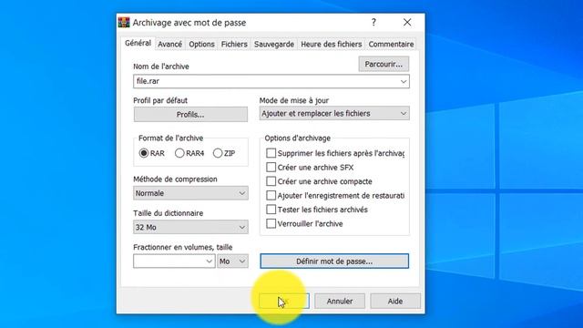 Comment ajouter un mot de passe a un fichier WinRAR смотреть онлайн