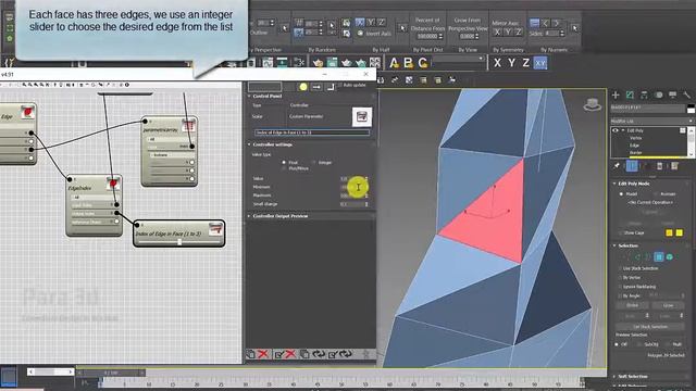 Triangulation using Para 3d Edit Poly смотреть онлайн