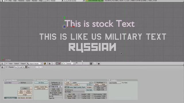 Decaff's Blender Tutorial 7.1 - Some More Text Features смотреть онлайн