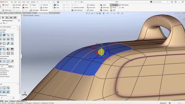 Industrial Part | SOLIDWORKS SURFACING смотреть онлайн
