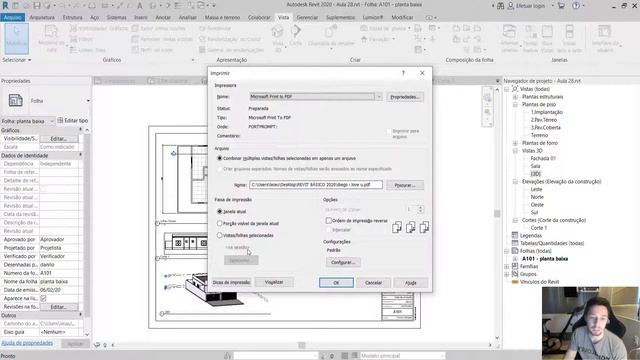 34 - Gerando Pranchas e Impressão - Curso de Revit Projeto Arquitetônico Básico смотреть онлайн