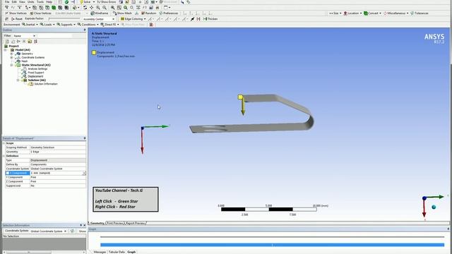 Ansys | Static Structural | Simple Spring Force Analysis смотреть онлайн