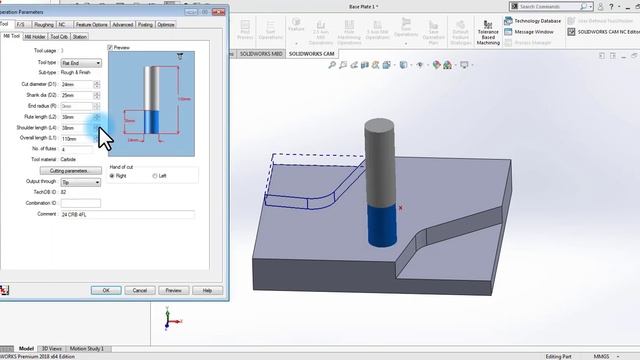 solidworks cam tutorial - part 1 смотреть онлайн