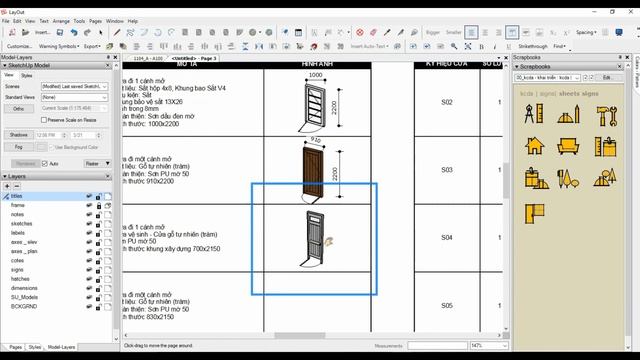 SketchUp LayOut: Schedule (Components Report) With Images смотреть онлайн