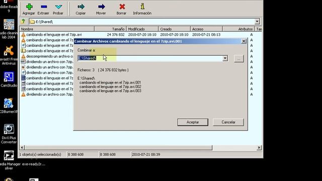 uniendo archivos con el 7zip .avi смотреть онлайн