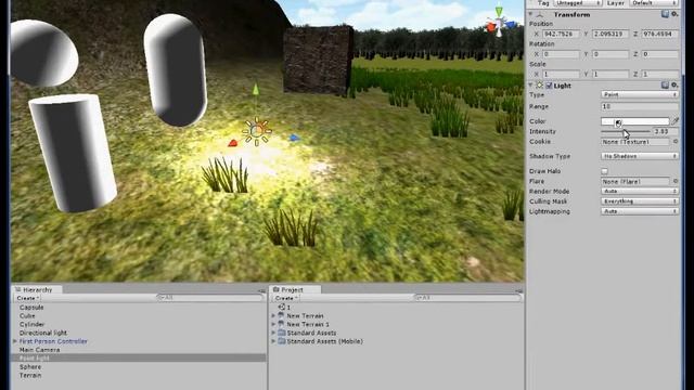 Создание игры на Unity3D Урок 2 Объекты смотреть онлайн