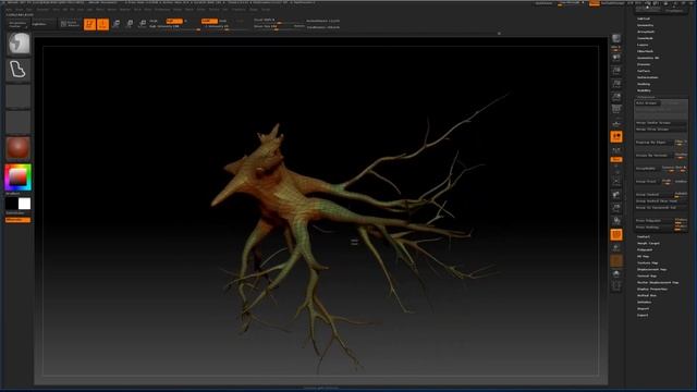 Tree Sculpting Tutorial using ZBrush смотреть онлайн