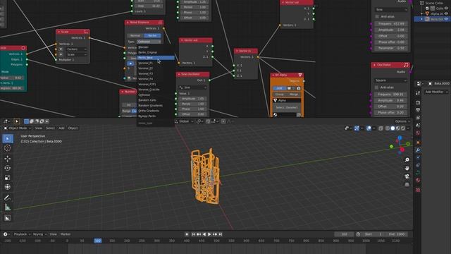 LIVENODING / SV 4D Realtime Dynamic Audio Sculpture using Nodes in Blender смотреть онлайн