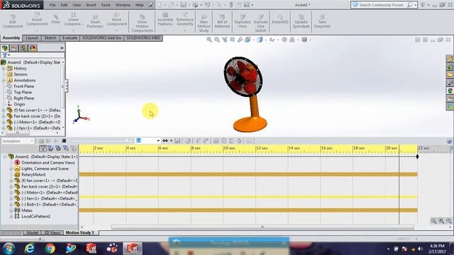 Motion study Solidworks 2015 смотреть онлайн
