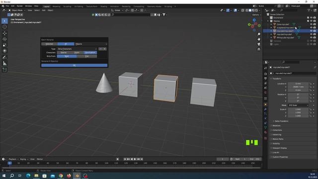Blender For New Comers- Blender Edit Menu: Batch Rename смотреть онлайн