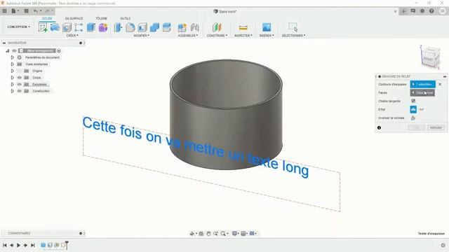 [TUTO DEBUTANT] - Textes sur FUSION 360 смотреть онлайн