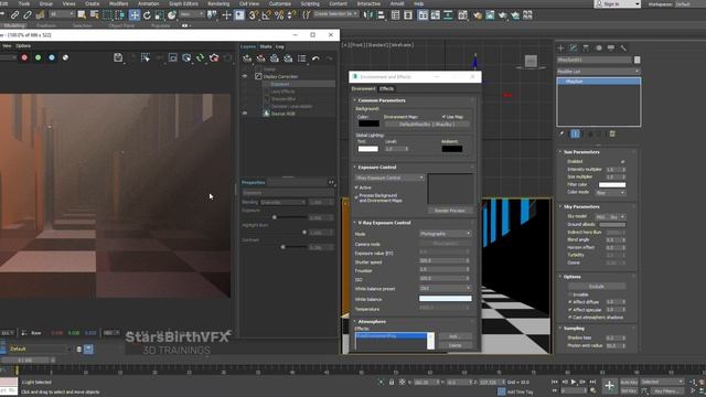 Vray 5 Volumetric Lighting With Enviroment Fog Tutorial in 3Ds Max смотреть онлайн