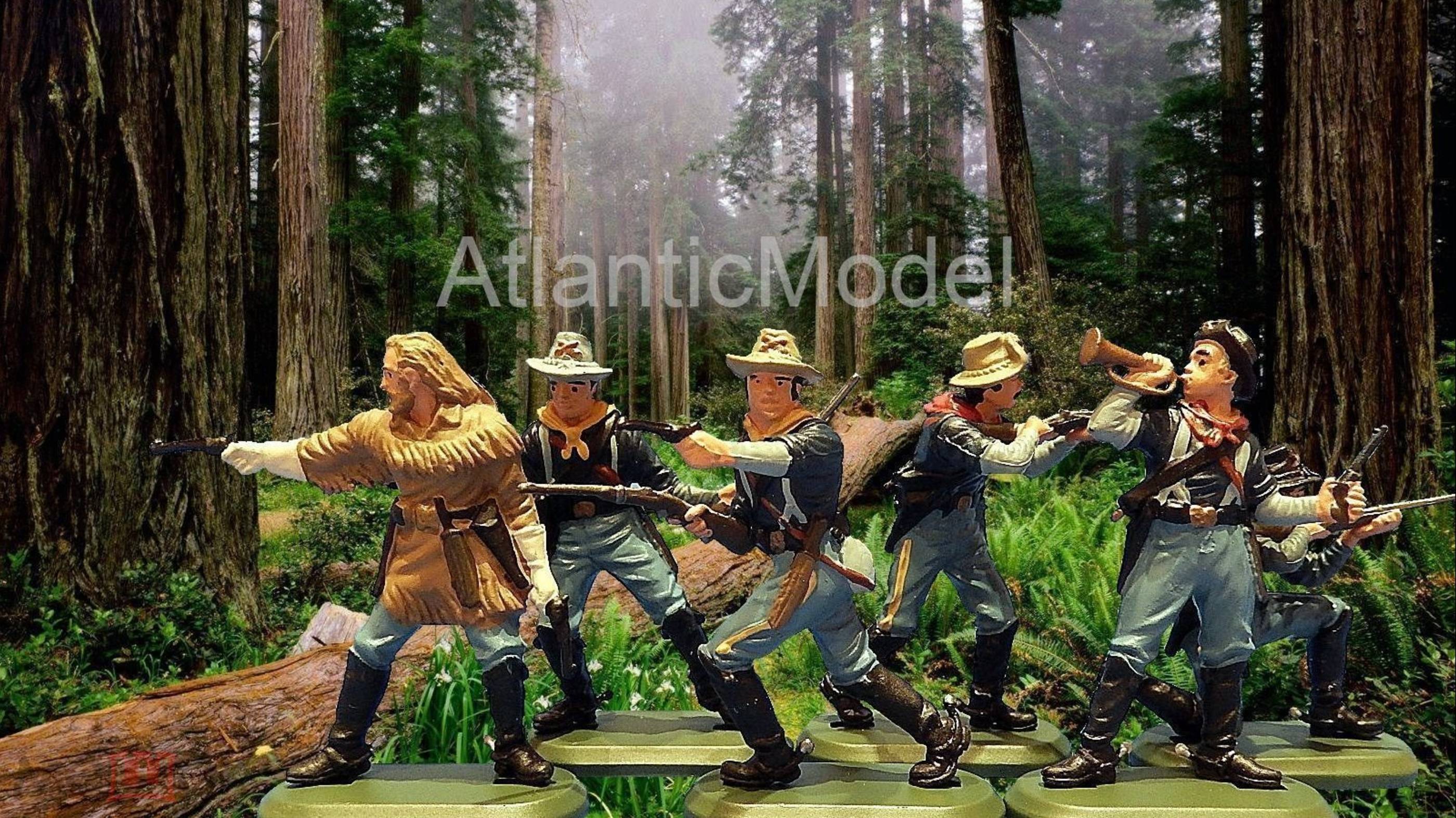 солдатики Britains Спешенная 7-я кавалерия 6 фигур 6 поз смотреть онлайн