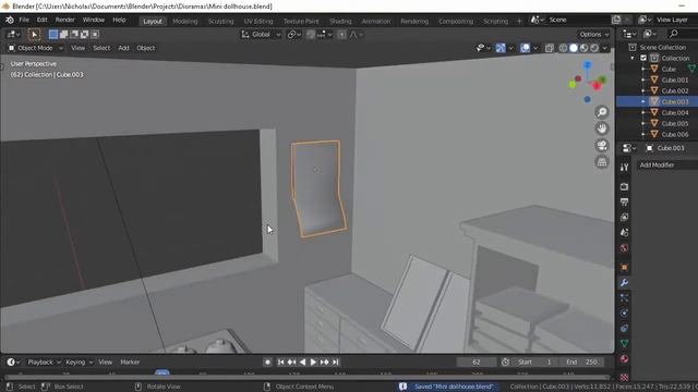 Artist Studio in 3D - Blender Modeling Timelapse смотреть онлайн