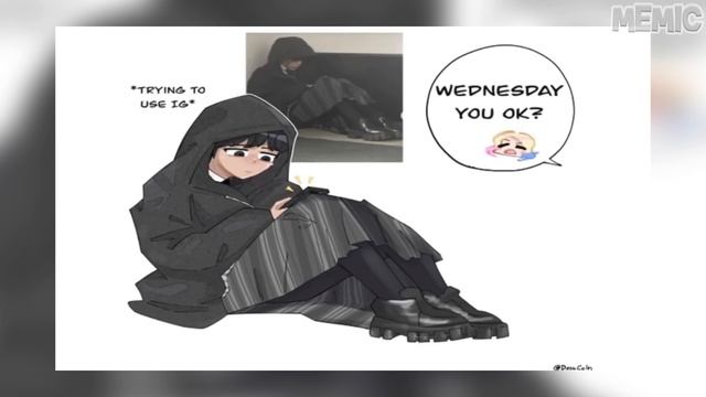Wednesday & Enid | Wednesday Comic Dub With Twisted Endings #2 смотреть онлайн