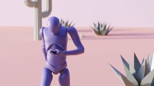 GREEN BLOBBY THING meets DESERT RUNNING MAN. Modeled (mostly), rigged and animated in Blender. смотреть онлайн