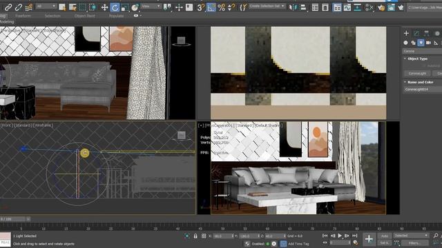 Create Living Room Interior Scene | Corona Renderer for 3DSMax| PART 4 - Lighting смотреть онлайн
