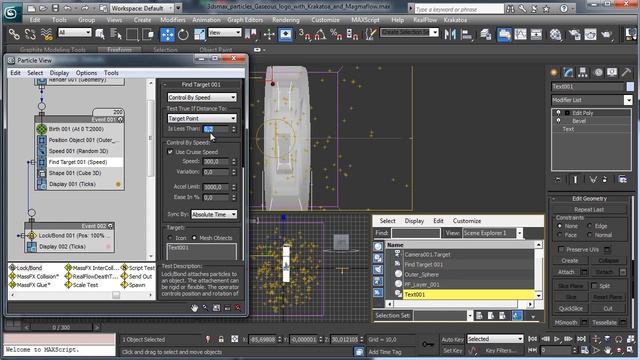 3ds Max Gas Cloud Logo Reveal Pt. 1 with PFlow, Krakatoa, and Magmaflow смотреть онлайн