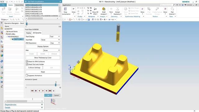 NX CAM General Steps 3 Axis Rough & Finish Operations (Full Course Link below) смотреть онлайн